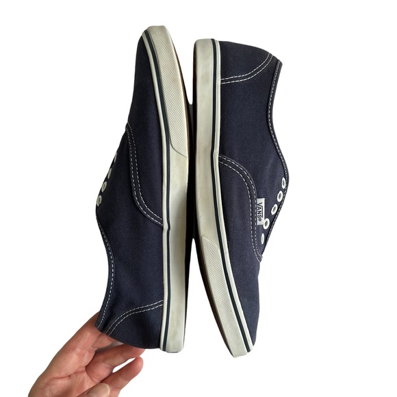 Vans Unisex Womens Shoes Size 8.5 Mens 7 Classic Low Top Lace Up Canvas Blue - Picture 7 of 12